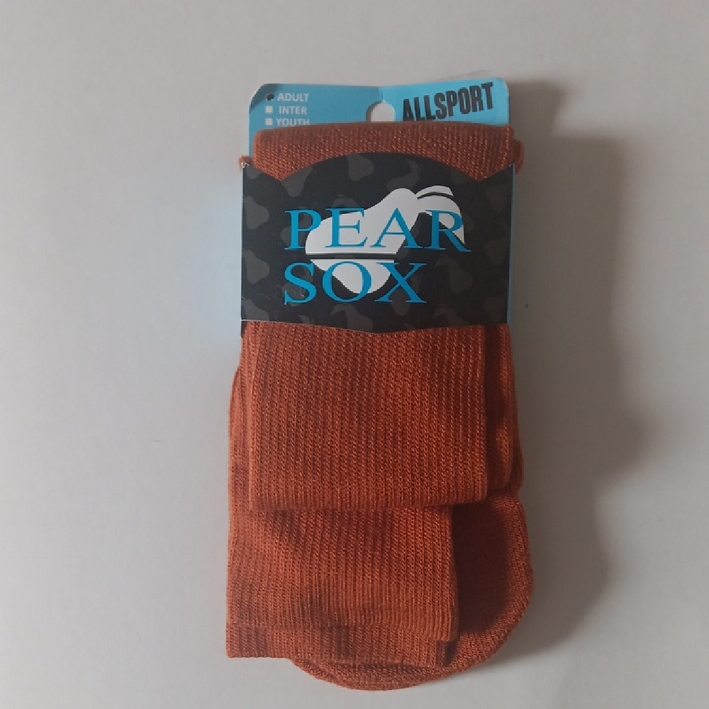 PEAR SOX all Sport Adult Athletic Socks, Orange Colored